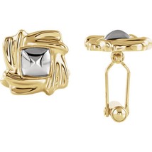 18k Yellow Gold and Platinum Cufflinks - $79,753.32 MXN