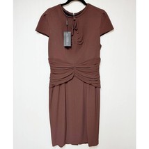 Authenticity Guarantee 
Burberry Prorsum Womens Tie Neck Crepe Dress Bro... - £498.40 GBP
