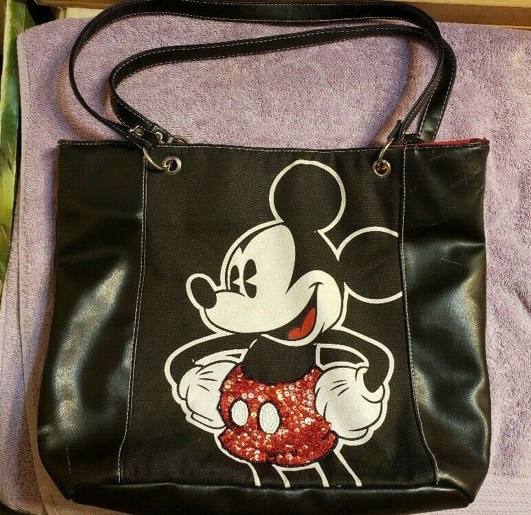 Disney Sequin Mickey Mouse Tote Purse Handbag - $14.85