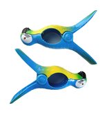 C&amp;H Solutions Blue Parrot Flip Style Beach Towel Clips Jumbo Size for Be... - $162.51 MXN