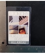 ELTON JOHN - VINTAGE ORIGINAL 1986 CONCERT TOUR LAMINATE BACKSTAGE PASS ... - $20.00