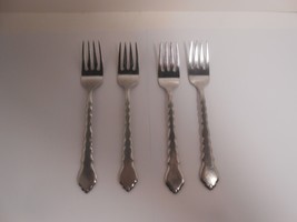Oneida Community Stainless Cello Salad Forks - Set of 4 - £15.57 GBP