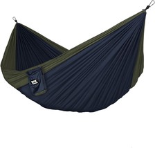 Neolite Double Camping Hammock By Fox Outfitters - Portable Lightweight Nylon - £31.58 GBP
