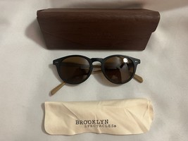 Brooklyn Spectacles Kent Sunglasses C58 Black and Blonde 48-21-145 - £70.57 GBP