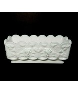 Vintage Westmoreland Paneled Grape Pattern Milk Glass Planter (As Is) - $40.57 CAD