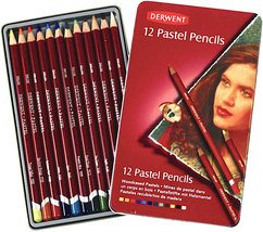 Derwent 12 Pastel Pencils Tin Set - £13.29 GBP