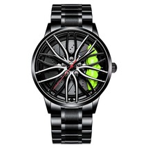 Men&#39;s Watches Glasses set Wheel Watch Car Rim Watch Men&#39;s Sports Watches For Men - £50.91 GBP