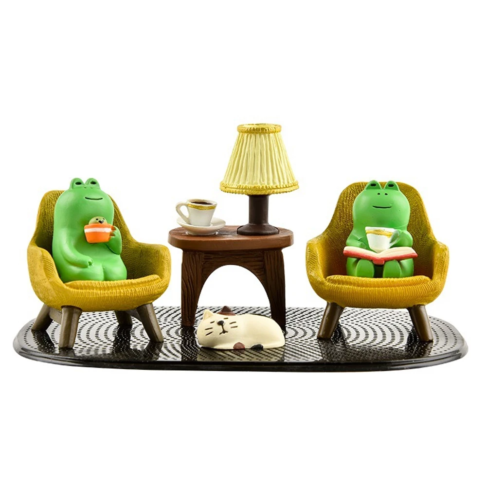 Cute Animal Car Interior Ornaments - Funny Frog and Cat Decor for Home, Office - £10.61 GBP
