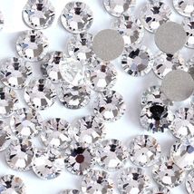 Onwon 1440 Pieces SS6 / 2Mm Clear Crystal Flat Back Brilliant round Rhinestones  - £9.64 GBP