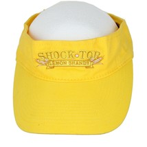 Shock Top Lemon Shandy Beer Yellow Embroidered Sun Visor Hat Adj. Strapback - £7.88 GBP