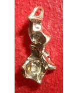 PURE SILVER NUGGET  - 10 GRAMS , WEAR AS HUNTER&#39;S PENDANT.  LOOP  ON TOP. - $29.65