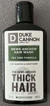 Duke Cannon News Anchor THICK HAIR 2 in 1 Shampoo &amp; Conditioner Tea Tree... - £5.64 GBP