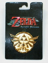 Nintendo The Legend of Zelda Princess Triforce Logo Metal Brass Colored Pin NEW - £6.16 GBP