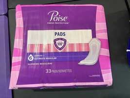 Poise Incontinence Pads - Ultimate Absorbency - Regular Length - 33ct - $8.99