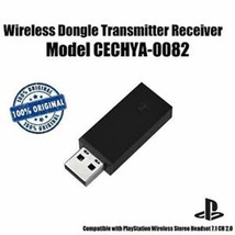 Genuine Sony PlayStation Gold Wireless Headset USB Dongle Receiver CECHYA-0082 - £18.82 GBP