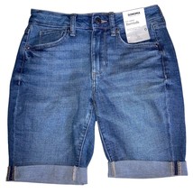 Sonoma Goods For Life Women&#39;s 9&quot; Denim Bermuda Shorts EG7 Medium Wash Size 0 - £10.83 GBP