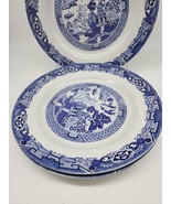 Royal Cuthbertson Blue Willow Dinner Plates 11&quot; Set of 5 - €76,16 EUR