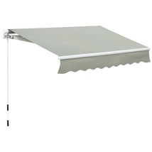 Outsunny 8&#39;x7&#39; Grey Manual Retractable Patio Awning Sun Shade - $236.99