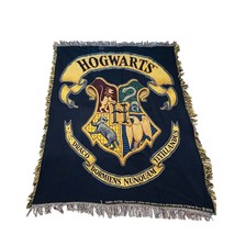 Harry Potter Hogwarts Tapestry Wizarding World Woven Blanket Wizard 57&quot;X45&quot; - $37.92