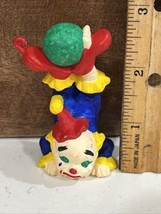 Plastic Clown w/Ball Ornament  Vintage - See Photos &amp; Desc - 2.75” (#13) - $8.91