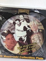 MAZ Bill Mazeroski Pirates Hall of Fame Inductee Plate 1st in Series 2001 New BX - £10.09 GBP