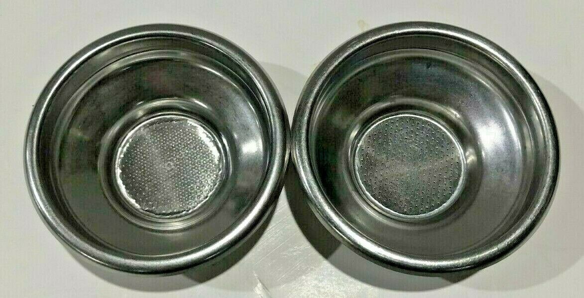USED PORTAFILTER INSERT CUP BASKET - 7 gram  set of 2  ESPRESSO 1001 - $15.00