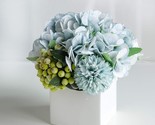 Fake Peony Flowers In Ceramic Vase,Faux Hydrangea Flower Arrangements Fo... - $37.99