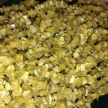 Olive &quot;Jade&quot; Serpentine Chip Beads 5mm - 12mm 34&quot; - 36&quot; Endless Strand (1) - $54.90 MXN