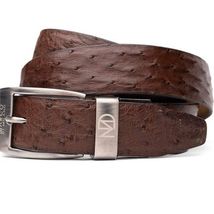 Domenico Genuine Exotic Ostrich belts Brown image 2