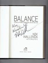 Balance by Nik Wallenda Signed Autographed HC book Rare HTF - $94.16