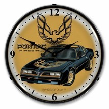 1977 Pontiac Firebird LED Clock Car Man Cave Nostalgic Smokey Bandit Trans Am - £186.89 GBP