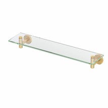 4236 Latitude II Brushed Bronze Wall Mounted Rectangular Glass Shelf 20 - $3,687.41 MXN