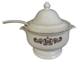 Pfaltzgraff Village Pattern Large Lidded Soup Tureen With Ladle 6-160 - £23.21 GBP