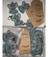 20 PC t&#39;s a Boy  Elephant Baby Shower Party Favors Gifts Silicone Keychain - $335.03 MXN