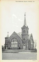 BLAKELY GEORGIA~FIRST METHODIST CHURCH-1945 CONCORD GA PSMK POSTCARD - $5.19