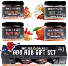 Spice Guru BBQ Rub Set - 4 Flavor Variety Pack - Gifts for Men Who Cook, Gifts f - £51.89 GBP