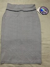 Fashion New Women’s Houndstooth Multicolored Midi Stretch Waist Skirt Si... - $375.11 MXN
