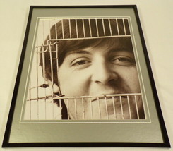 Paul McCartney Looking Through Birdcage 1966 Beatles Framed 11x14 Photo ... - $34.64