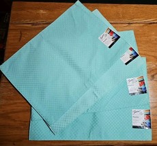 Fiesta Fiestaware Homer Laughlin Turquoise Fabric Placemats Lot Of 4 NWT - £19.10 GBP