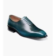 Stacy Adams Hallquist Plain Toe Oxford Shoes Leather Turquoise 25742-440 image 13