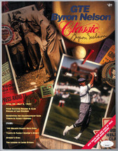 Byron Nelson signed 1991 GTE Byron Nelson Golf Classic Program- JSA #EE63416 - £77.80 GBP