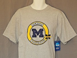 Michigan Wolverines T-Shirt MENS Size Medium Vintage Gray NEW University Top - £13.33 GBP