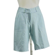 Peter Millar Wicking Women’s Shorts Blue Ariat Print Golf Knee Length Size 6 - £28.18 GBP