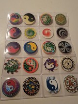 Lot Of 20 Vintage POGs Misc. Peace Ying And Yang 1990s Vtg - £15.29 GBP