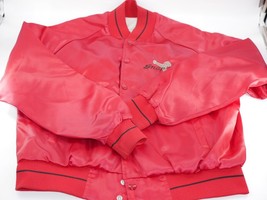 Vintage Horizon Sportswear Snap On Tools Size Large Jacket Made in USA Satin Red - £23.42 GBP