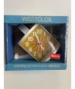 1970&#39;s Vintage Westclox Wall Clock SPRINKLING CAN Watering Can Garden Ye... - $52.24