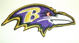 Baltimore Ravens~Profile~Embroidered PATCH~3 1/2" x 1 5/8"~Iron or Sew On - $90.20 MXN Baltimore Ravens~Profile~Embroidered PATCH~3 1/2" x 1 5/8"~Iron or Sew On - $90.20 MXN