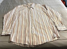 Burberry striped Men&#39;s button-down shirt size Large - £23.98 GBP