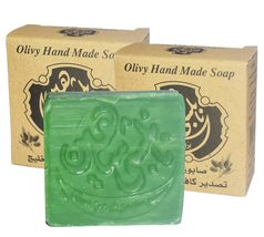 Nabulsi Soap Laurel Soap with 100% Natural Green Olive Oil Soap 2 pieces x120gm - £27.96 GBP
