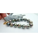 Stunning Rare AA+ Rikitea Mangareva Gambier Black Bright Peacock Metalli... - $12,844.30 MXN